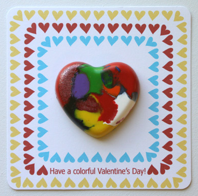 valentine craft ideas for adults. Valentine Crayon Cards!